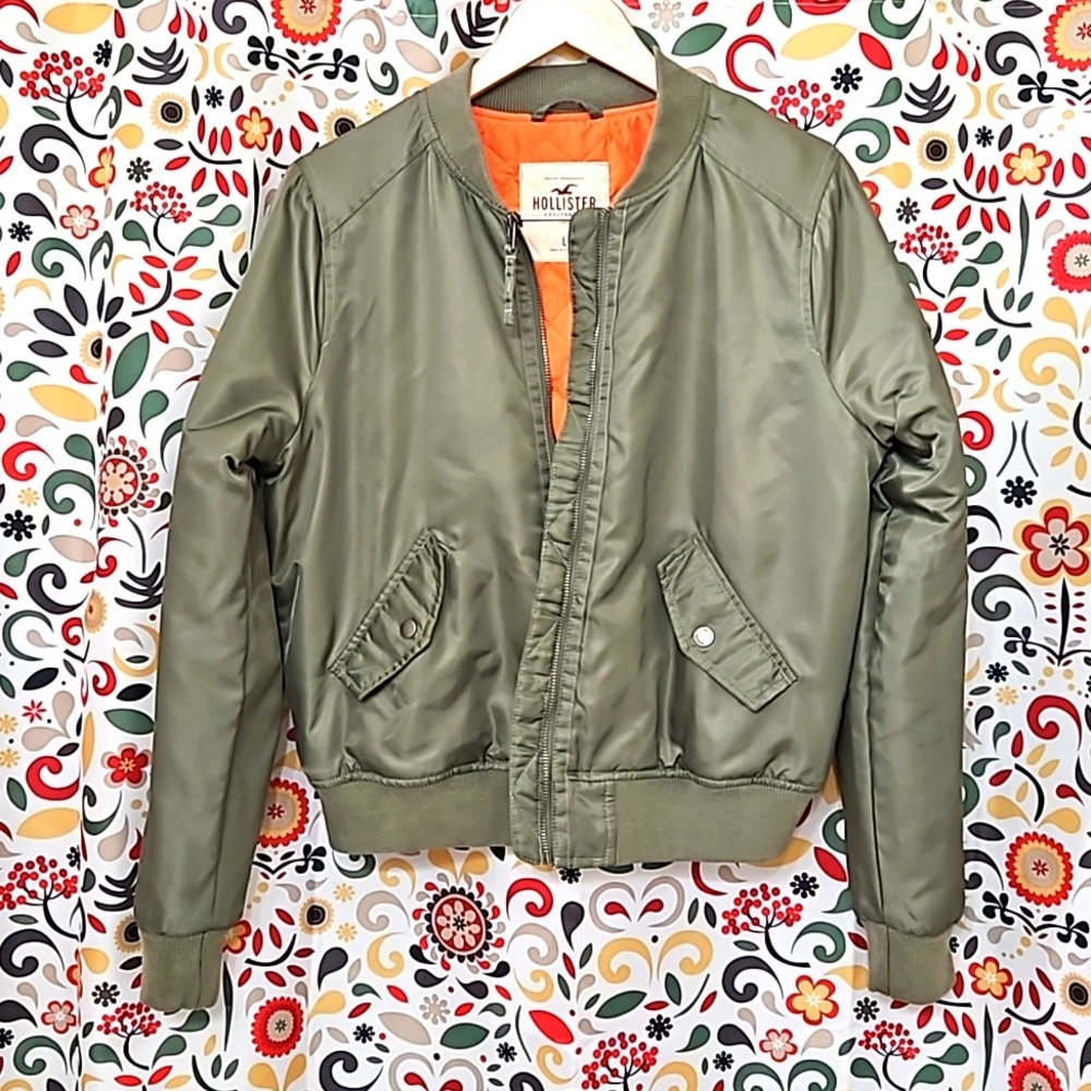 Hollister Bomber Jacket Olive